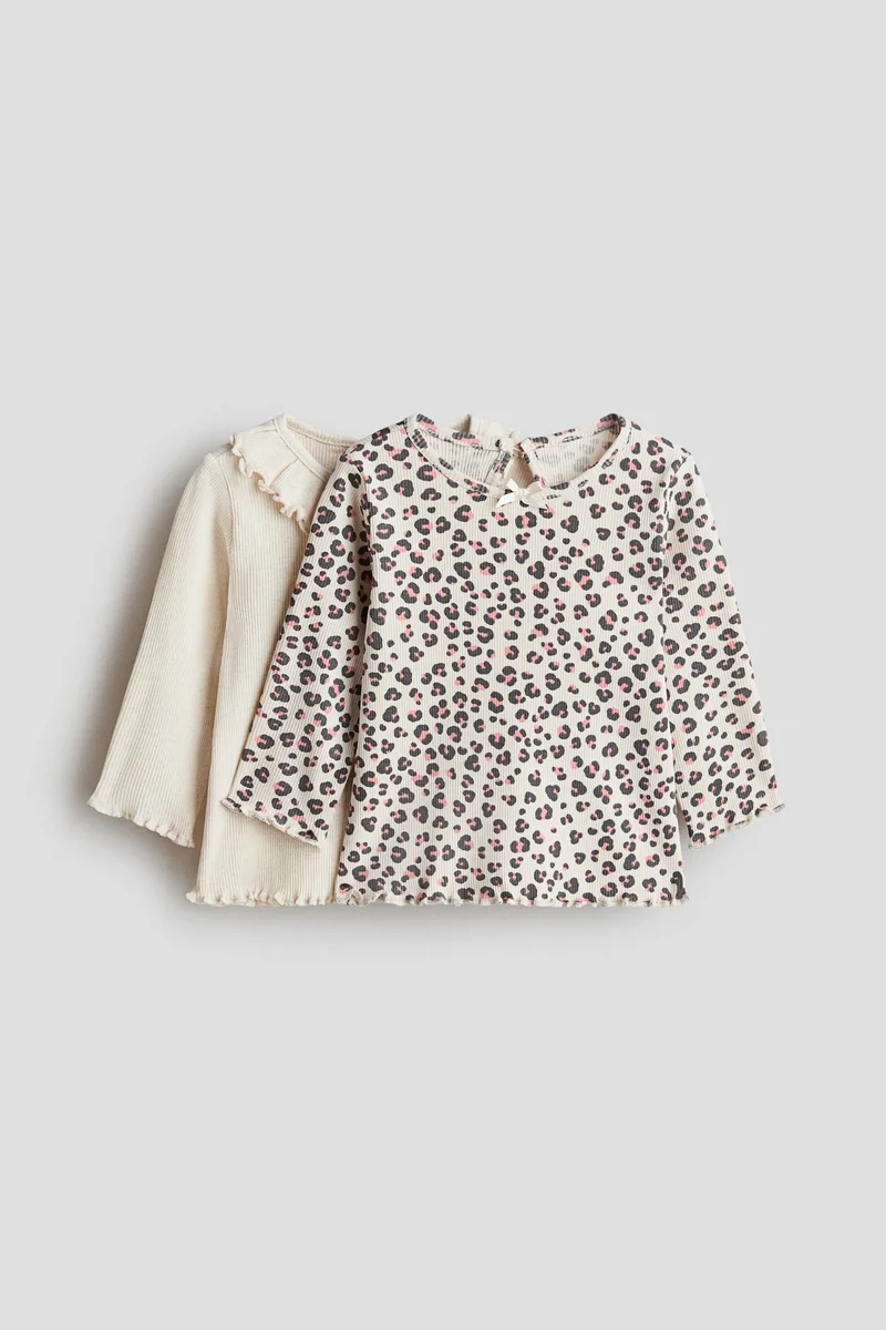 اتش اند ام بلوزات قطنية - عبوة من 2