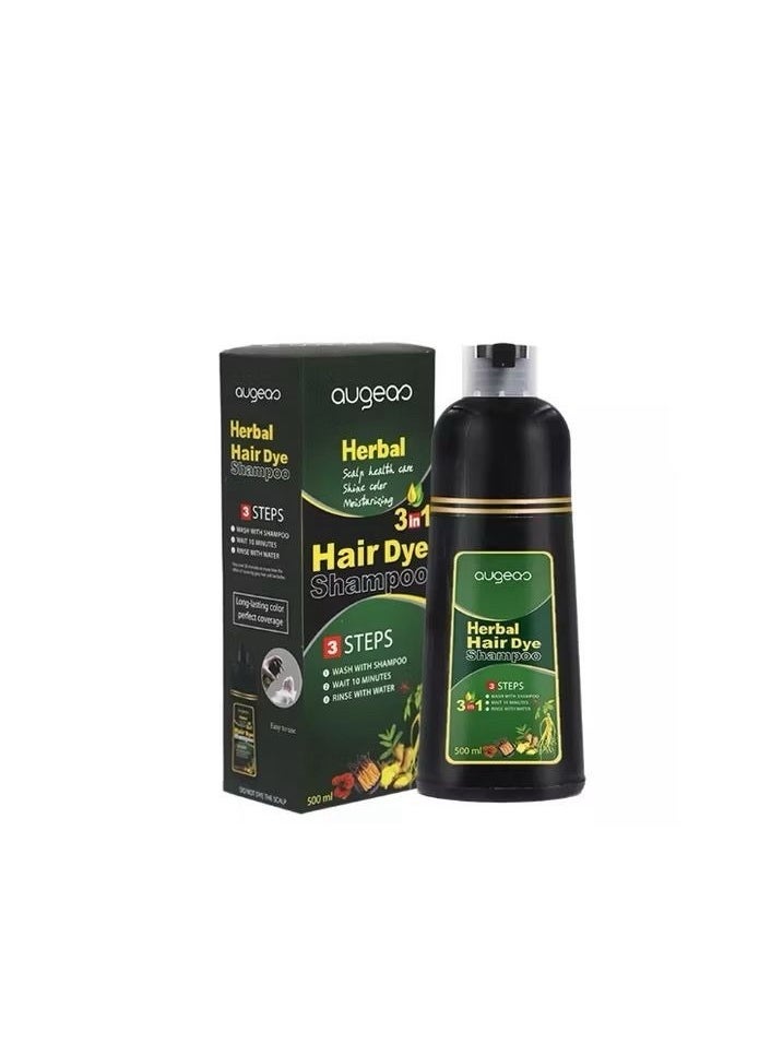 Augeas Hair dye shampoo dark brown - Image 1
