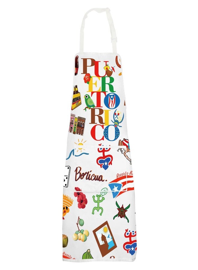 G2TUP Puerto Rico Cooking Apron Puerto Rico Souvenirs Apron Puerto Rico Flag Apron Puerto Rico Coqui Gifts Latina Gifts (Puerto Rico AP) - Image 1