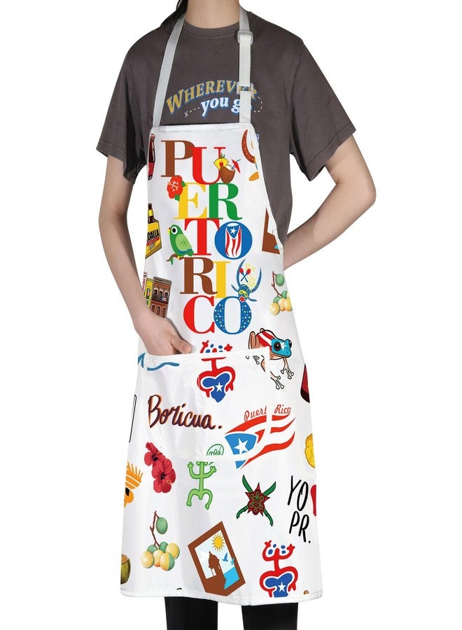 G2TUP Puerto Rico Cooking Apron Puerto Rico Souvenirs Apron Puerto Rico Flag Apron Puerto Rico Coqui Gifts Latina Gifts (Puerto Rico AP) - Image 4