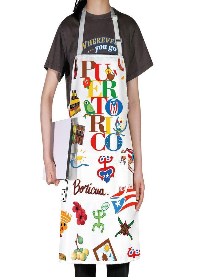 G2TUP Puerto Rico Cooking Apron Puerto Rico Souvenirs Apron Puerto Rico Flag Apron Puerto Rico Coqui Gifts Latina Gifts (Puerto Rico AP) - Image 5