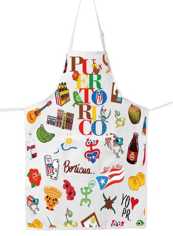 G2TUP Puerto Rico Cooking Apron Puerto Rico Souvenirs Apron Puerto Rico Flag Apron Puerto Rico Coqui Gifts Latina Gifts (Puerto Rico AP) - Image 3