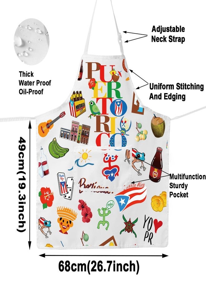 G2TUP Puerto Rico Cooking Apron Puerto Rico Souvenirs Apron Puerto Rico Flag Apron Puerto Rico Coqui Gifts Latina Gifts (Puerto Rico AP) - Image 2