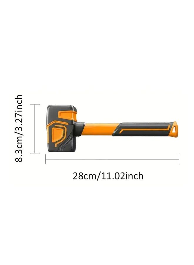 Ergonomic Soft Grip One Piece Rubber Hammer Heavy Duty Multi Use Plastic Hammer for Tile Brick Wood Jewelry Crafting And Carpentry TPC SGRH UNITY Durable Home Workshop Tool With Comfortable Handle Bricklaying Tool Ergonomic Design Robust Construction - Image 2
