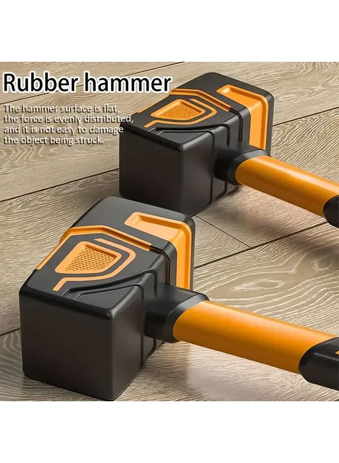 Ergonomic Soft Grip One Piece Rubber Hammer Heavy Duty Multi Use Plastic Hammer for Tile Brick Wood Jewelry Crafting And Carpentry TPC SGRH UNITY Durable Home Workshop Tool With Comfortable Handle Bricklaying Tool Ergonomic Design Robust Construction - Image 3
