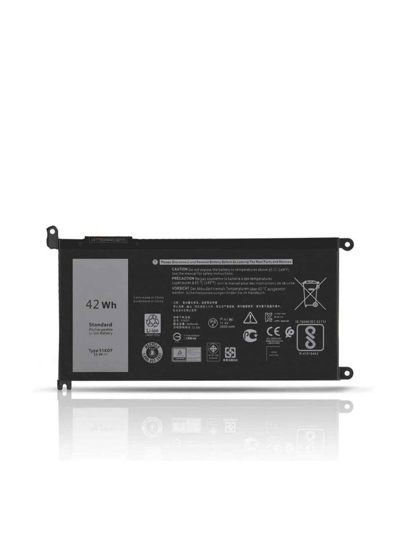 Terabyte 51KD7 P28T001 Y07HK FY8XM 0FY8XM Laptop Battery Replacement for Dell Chromebook 11 3100 3180 3189 5190 3181 2-in-1 Series (11.4V 42Wh) - Image 1