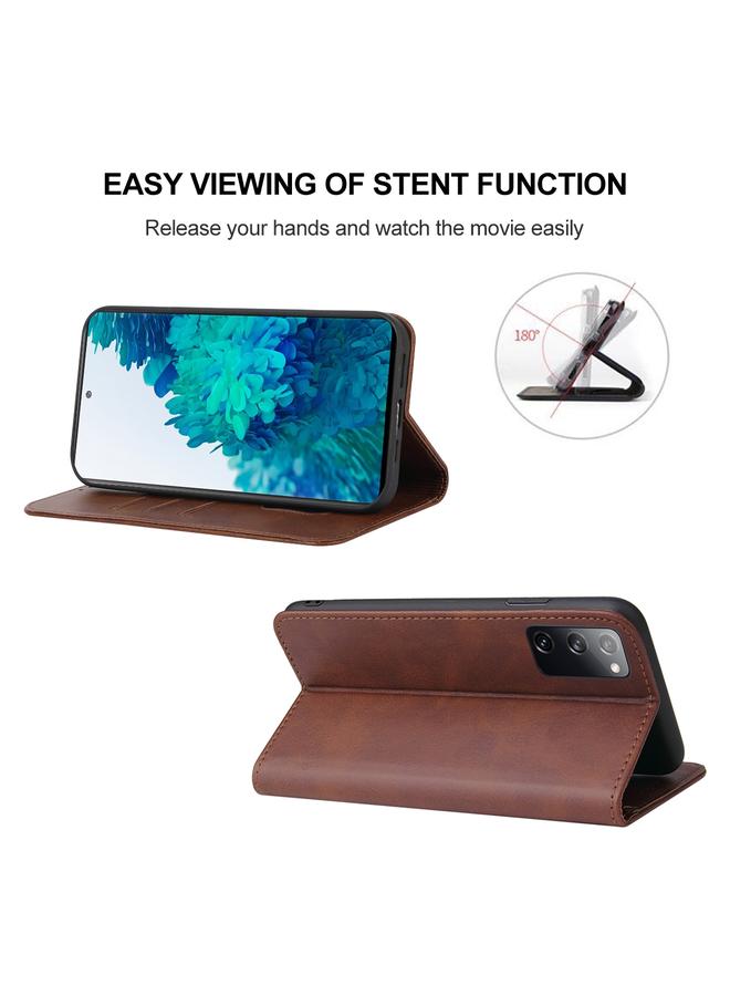 اس-توب جراب لهاتف Samsung Galaxy S20 FE 5G / S20 FE / S20 Lite / S20 FE 2022 جراب هاتف جلدي بإغلاق مغناطيسي - Image 4