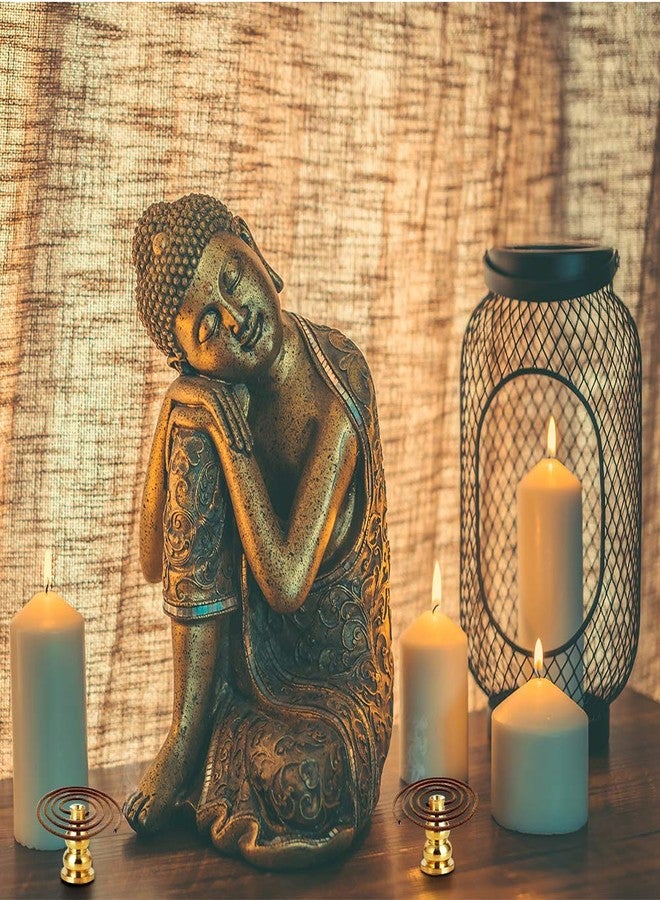 HOKPA مبخرة هوكبا، حامل بخور نحاسي، حامل مخروطي، مبخرة قرعية لعود البخور، بخور برجي، لفائف بخور (3 أنماط) - Image 4