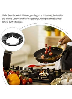 LIGHTNIING HAMMERZ LIGHTNIING HAMMERZ Black Gas Saver Burner Stand Gas Chula Burner Gas Saver Stand Jali Ring Fire Windproof Energy Saving Gas Chula Support Stand 4 Legs Supported For Indian Gas 07Mm Black 2  - Image 3