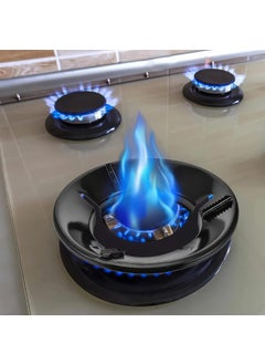LIGHTNIING HAMMERZ LIGHTNIING HAMMERZ Black Gas Saver Burner Stand Gas Chula Burner Gas Saver Stand Jali Ring Fire Windproof Energy Saving Gas Chula Support Stand 4 Legs Supported For Indian Gas 07Mm Black 2  - Image 5