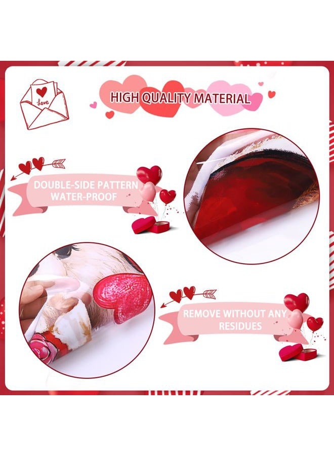 Celltestria Extra Large Valentines Window Clings Love Heart Valentines Bear Window Decals Stickers for Holiday Home Office School Party Gifts Decor Glass Decoration - Image 3
