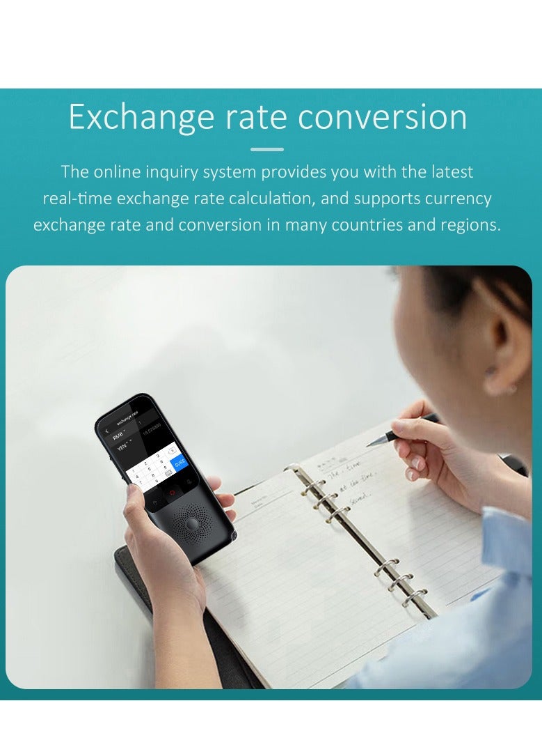 T11 AI Professional Translator - Voice, Text, and Photo, with 138 Online and 17 Offline Languages including Arabic. Integrated with ChatGPT for seamless communication. High-definition screen, perfec - Image 5