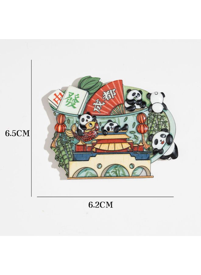 City Refrigerator Magnet Nanjing Jingdezhen Guizhou Attractions Chinese Style Travel Souvenirs 3d Cultural And Creative Stereo Magnetic Stickers