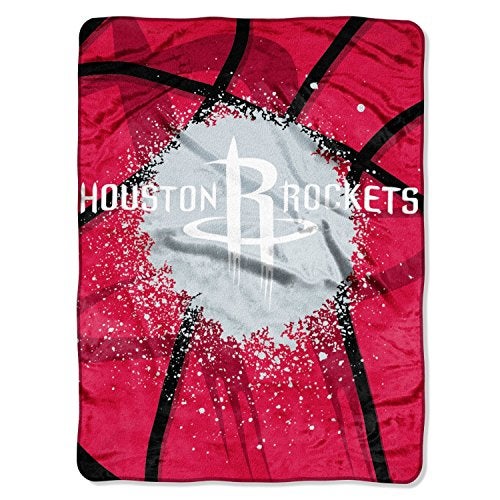 Northwest NBA Houston Rockets Unisex-Adult Raschel Throw Blanket, 60" x 80", Shadow Play - Image 1