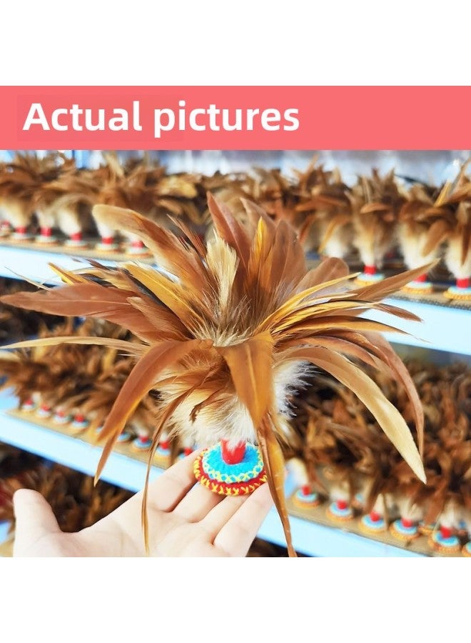 Feather Shuttlecock Traditional Old-fashioned Sewing Resistant Kick Feather Key Fitness Sports Competition Special Training Shuttlecock-Specifications:[free Sports Bracelet] Original Color Chicken Feather Shuttlecock With Cloth Base (one Barrel) - Image 3