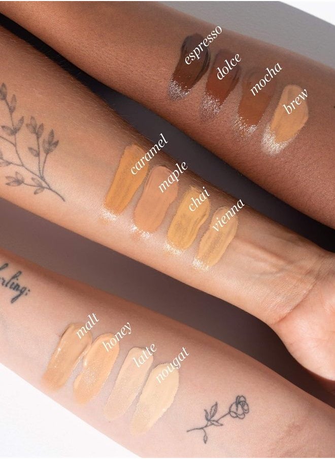 Ere Perez - Natural Oat Milk Foundation | Vegan, Cruelty-Free, Clean Beauty (Honey, 1 fl oz | 30 ml) - Image 1