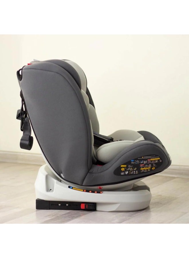 كيديليو مقعد سيارة Kidilo 360 مع نظام Isofix رمز (BXS-223A) رصاصى - Image 5