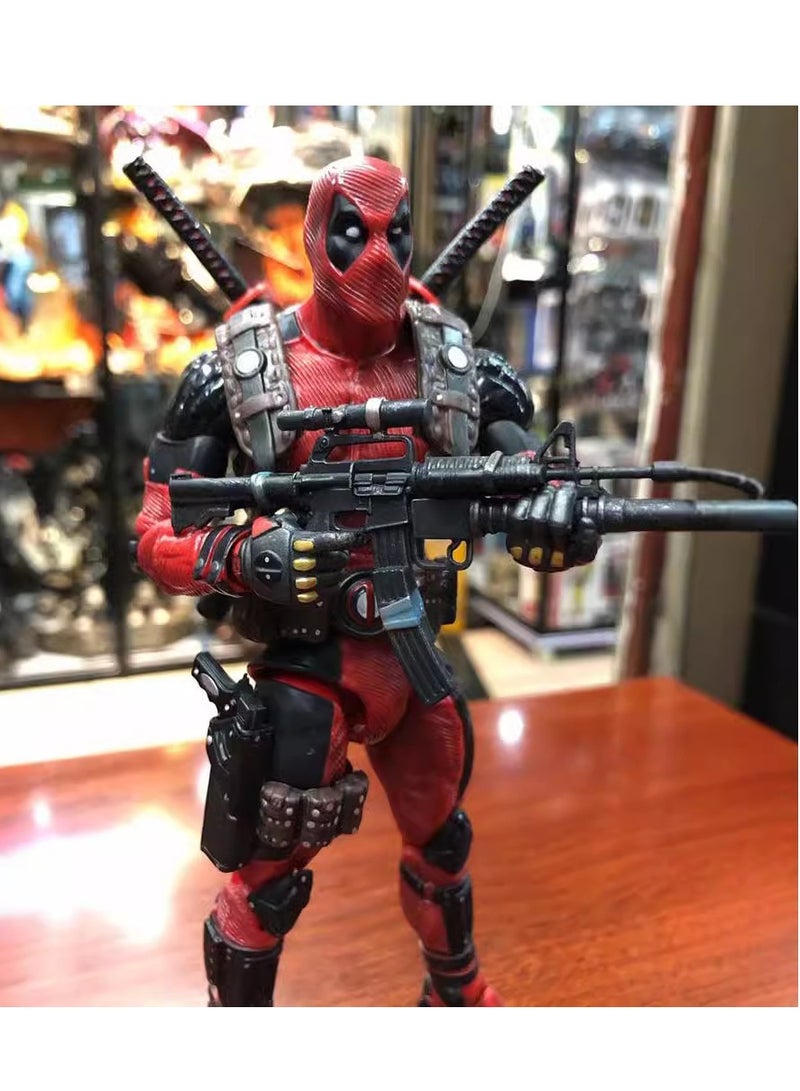 عام أعجوبة NECA ديدبول ، المنتقمون X-Men DP 7 بوصة محاصر دمية فائقة الحركة ، نموذج الشكل - Image 3