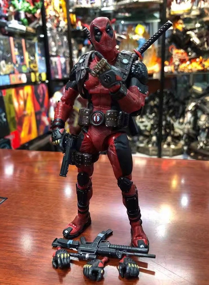 عام أعجوبة NECA ديدبول ، المنتقمون X-Men DP 7 بوصة محاصر دمية فائقة الحركة ، نموذج الشكل - Image 4