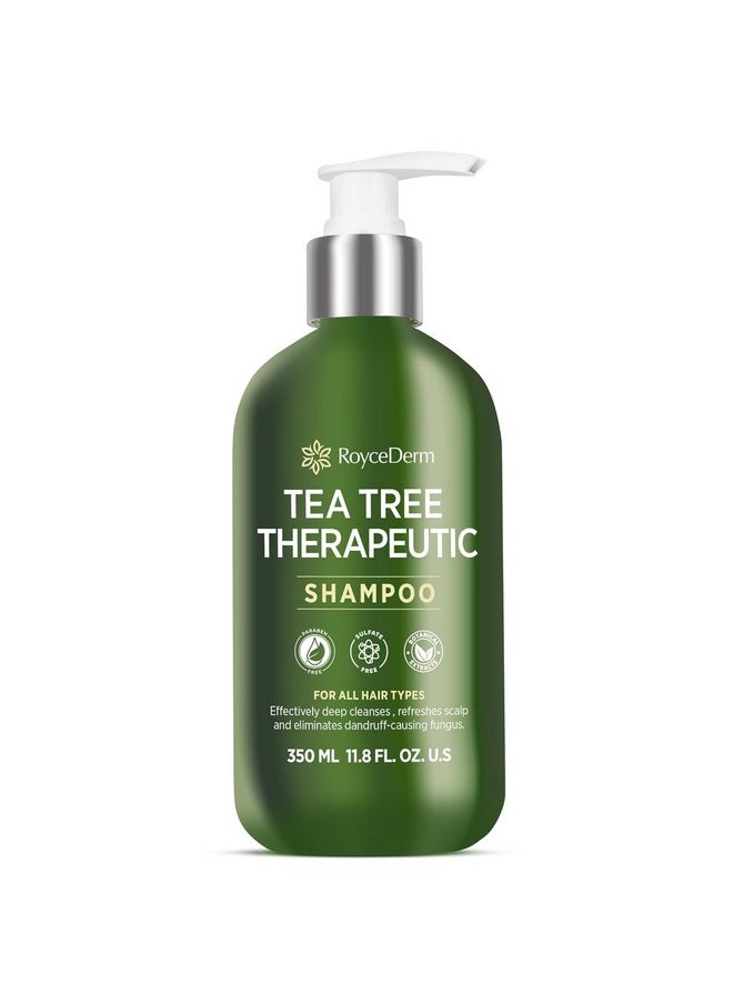 Roycederm - Roycederm Tea Tree Antifungal Shampoo: Folliculitis Shampoo for Dry Scalp, Dandruff, and Itchy Scalp - Medicated Clarifying shampoo with Tea Tree Oil, Paraben & Sulfate Free - Image 1
