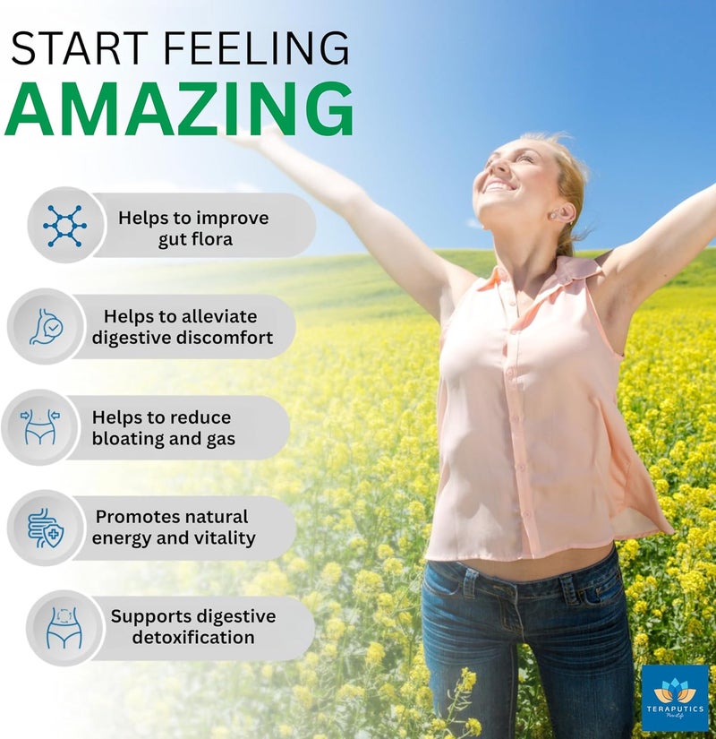 Teraputics مكمل صحة الأمعاء IntestinePro مع الشيح غير المعدل وراثيًا والجوز الأسود والقرنفل وبذور اليقطين و 14 مكونًا متميزًا آخر دعم طبيعي للبشر 60 كبسولة نباتية - Image 4