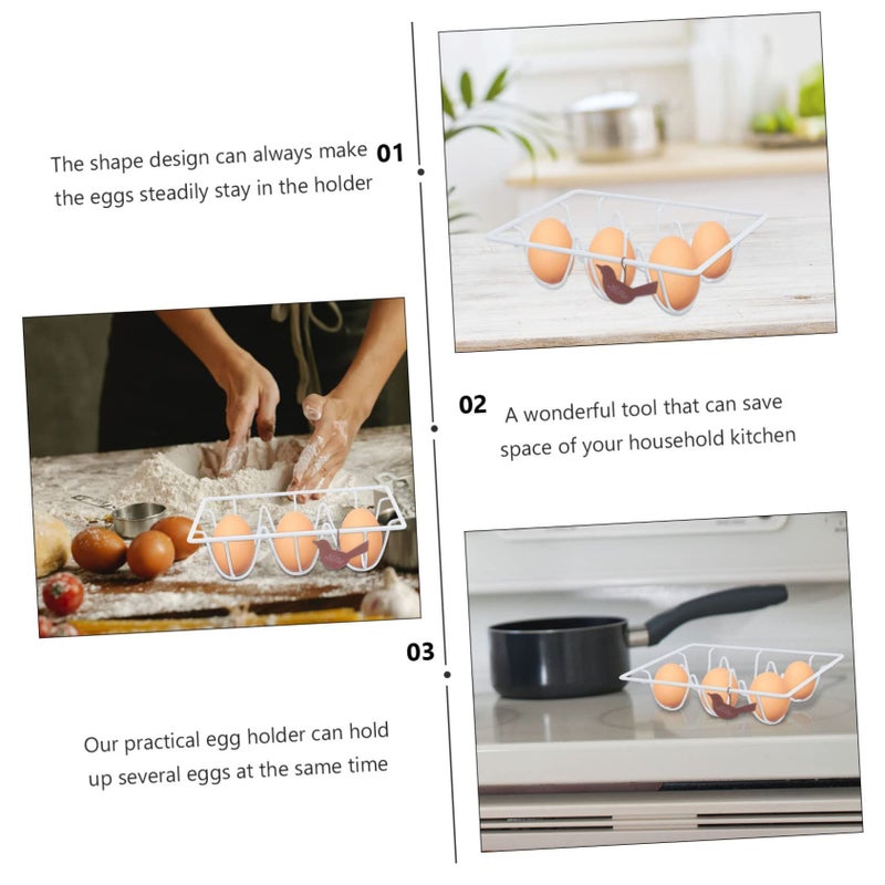 Creative Stackable Egg Dispenser Rack Multi Functional Kitchen Refrigerator Storage Container - Image 4