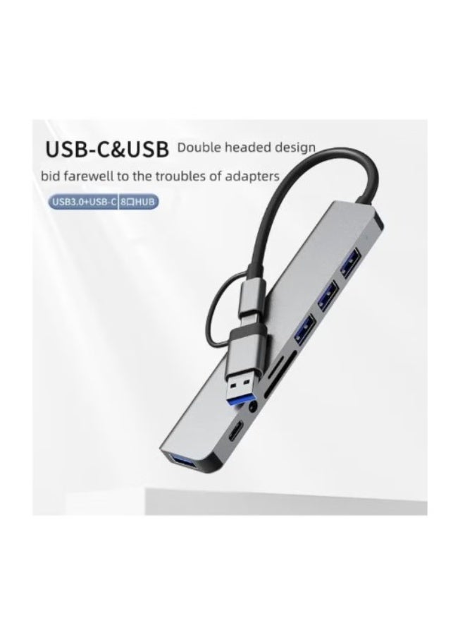 Terabyte 8 in 1 USB C Hub pro Multi Port Adapter, SD/TF Card Reader, Portable USB C Hub for Tablet PCs,Laptops,PS5/PS4,Switches,Flash Drives - Image 2