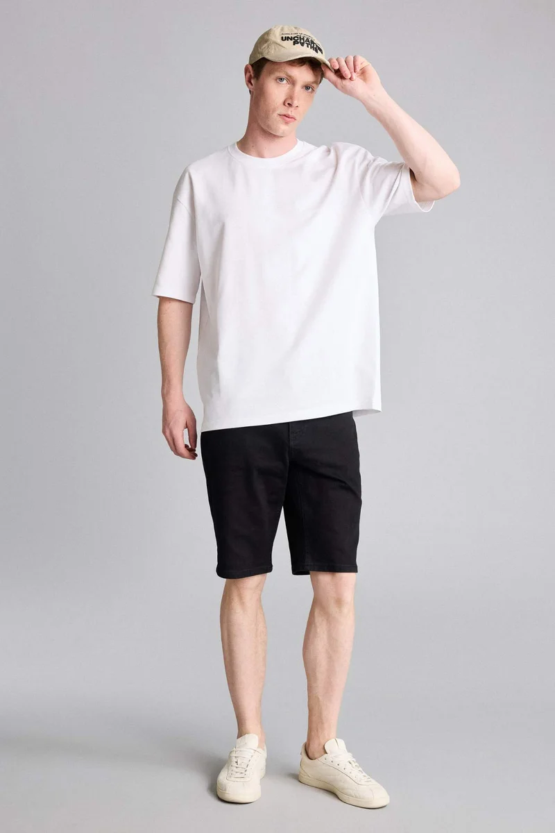 ديفاكتو Slim Fit Denim Bermuda