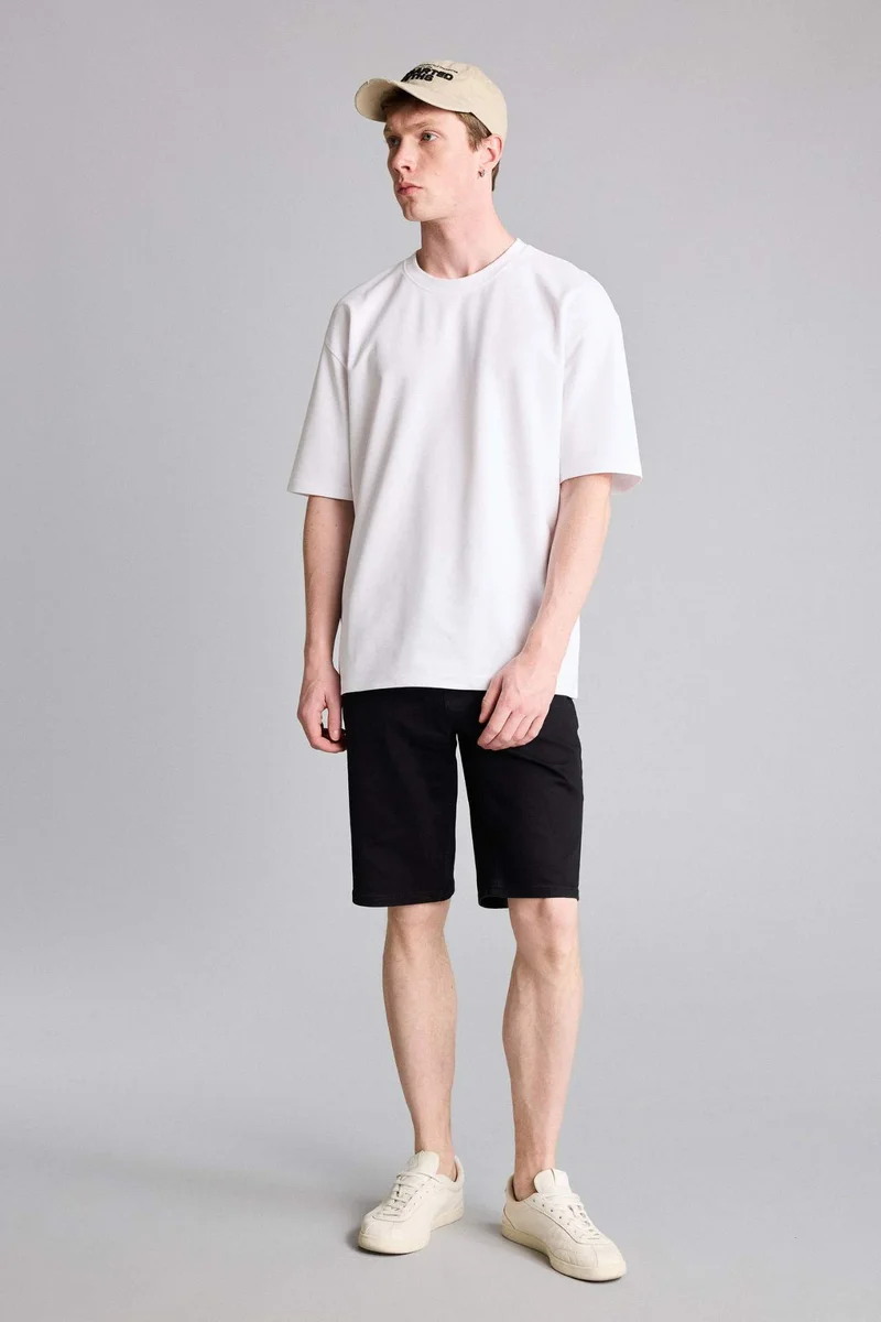 ديفاكتو Slim Fit Denim Bermuda