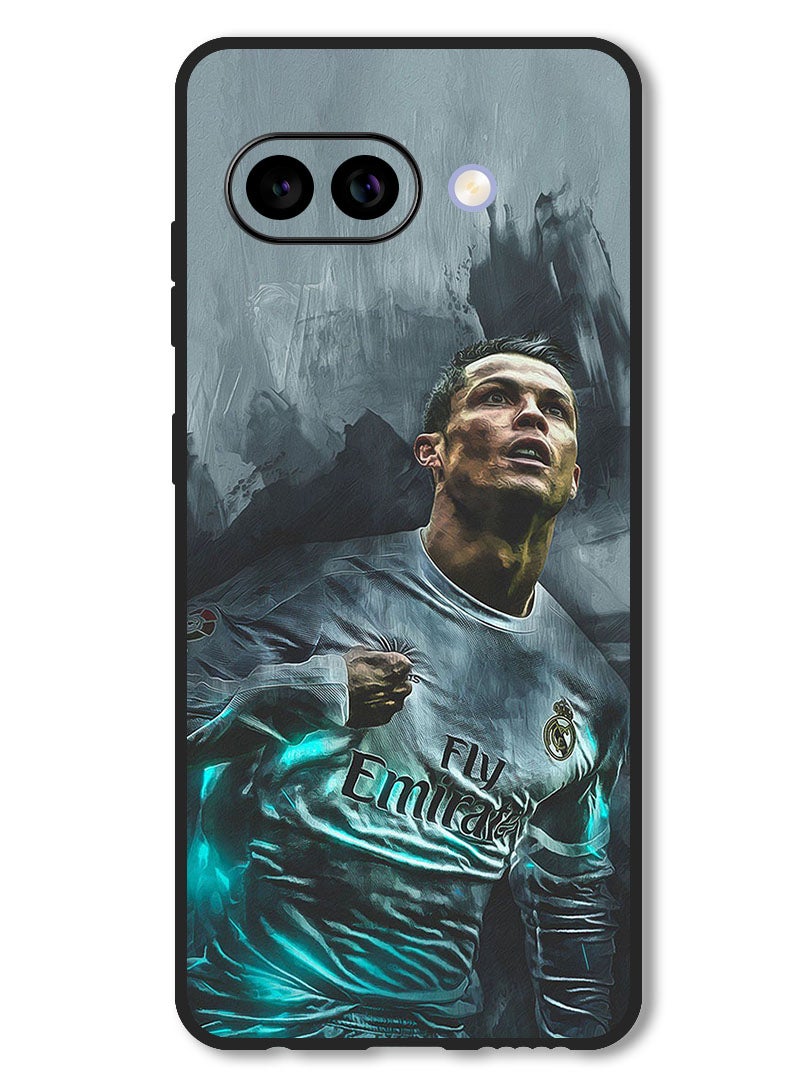 Theodor Case Compatible with Google Pixel 9A Protection Shockproof Bumper Cover Cristiano Ronaldo (4) - Image 1