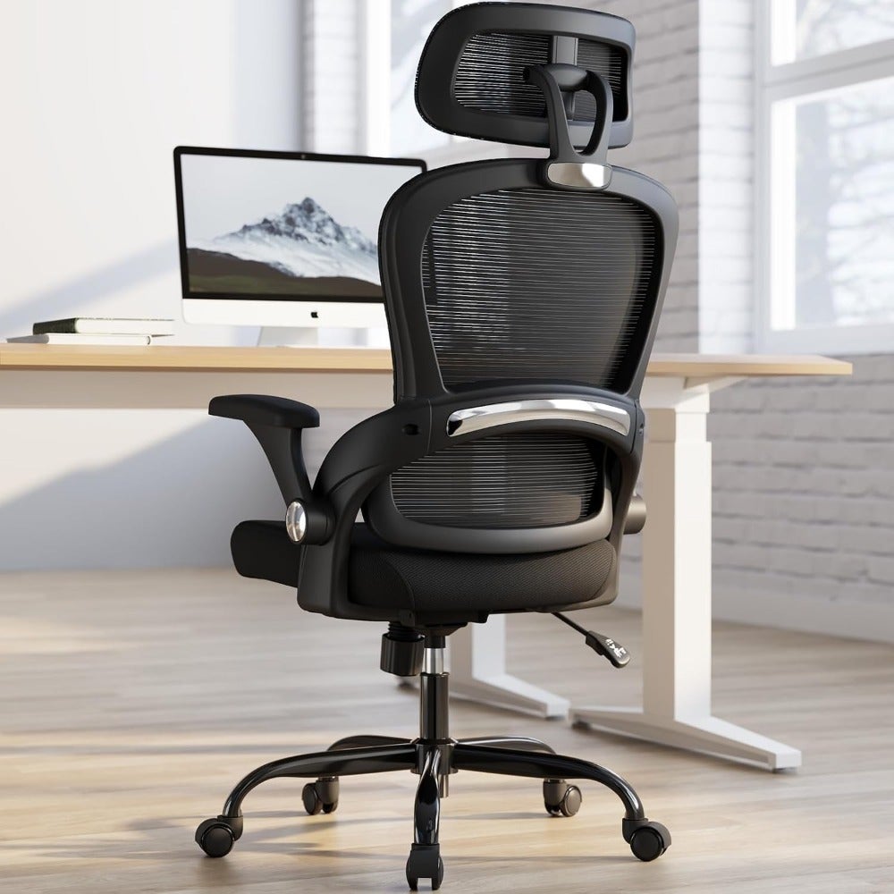 Office Chair - Ergonomic Office Chair with Back Support, Computer Chair - Home Office Desk Chairs, 330lbs Wide Seat Big and Tall Office Chairs with Headrest, Comfy Desk Chairs