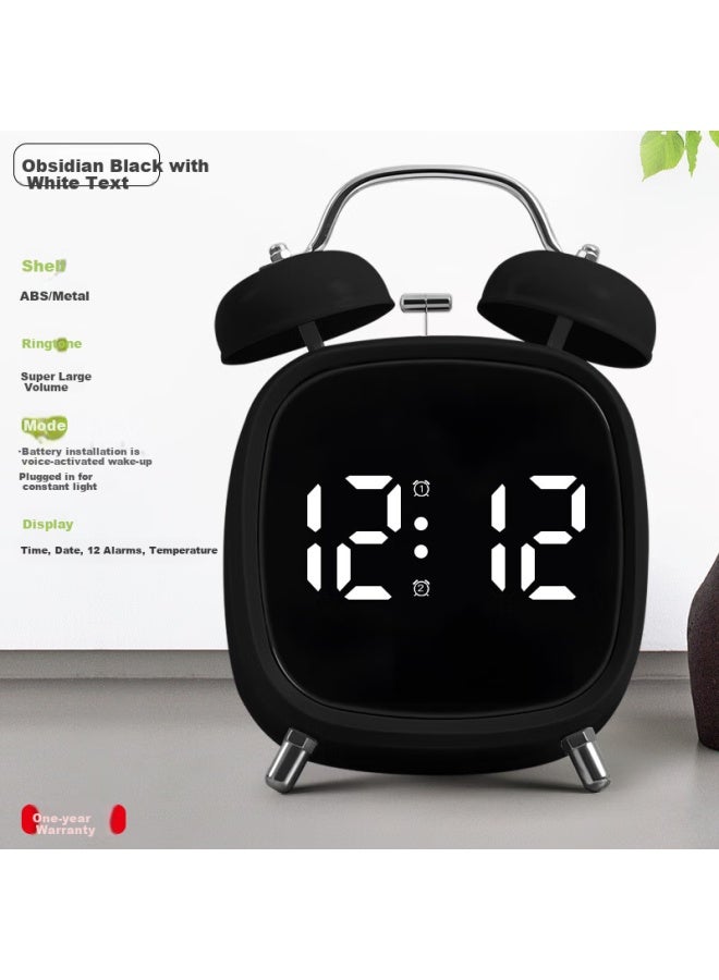 Timess Alarm Clock For High School Students And Children, Electronic Alarm With Loud Volume, Voice-controlled Clock, New Model Powerful Wake-up Alarm, Bedside Clock, Back-to Gift