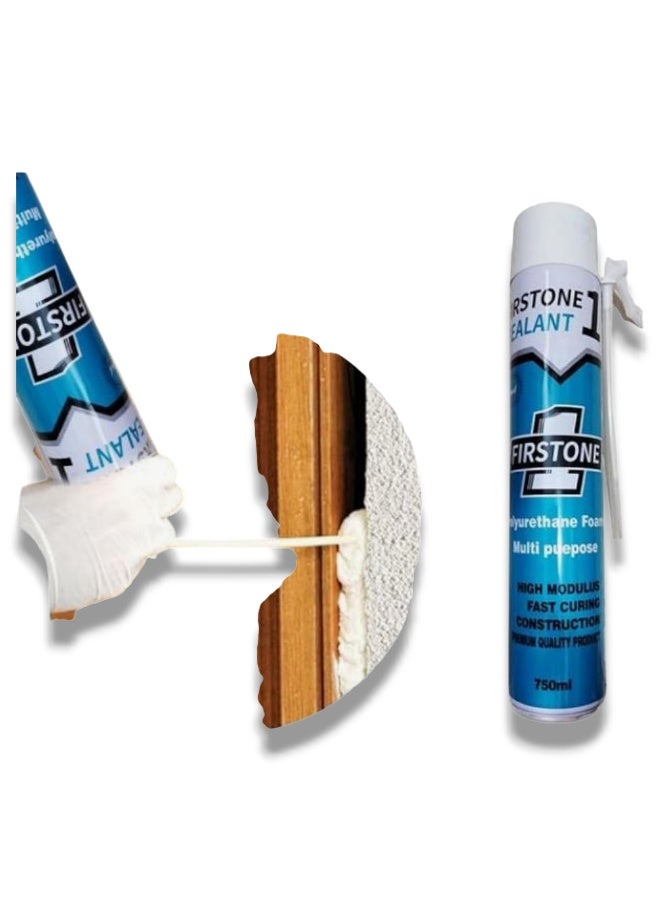Firstone Polyurethane Foam Sealant Gap Filler 750ml - Image 1