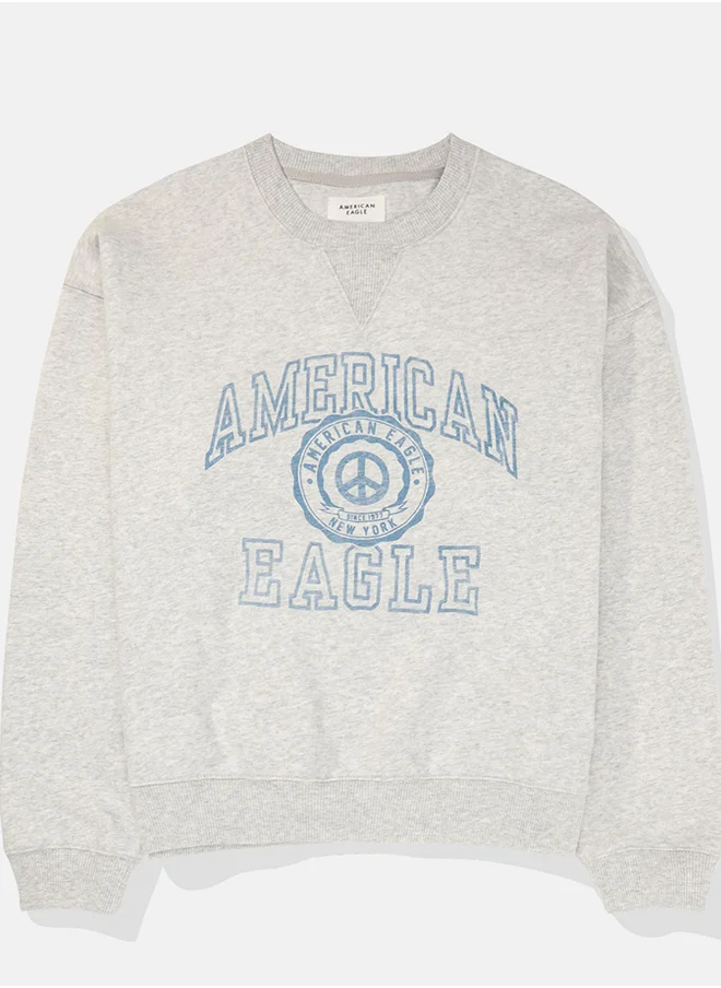 American Eagle Graphic Crew Neck Sweatshirt