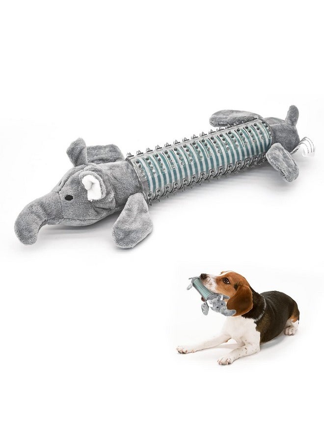 Andiker Andiker Dog Chew Toys for Aggressive Chewer, Vocal Resistant Bite Interactive Dog Toys, Safety and Durable Double Layers Washable Indestructible Pet Puppy Chew Toys for Teething (Grey)  - Image 1