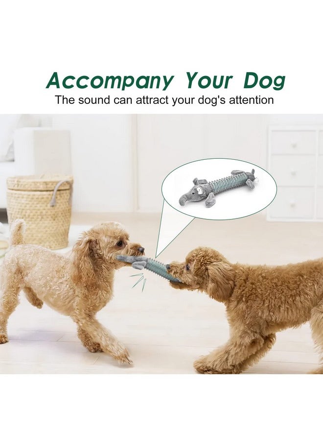 Andiker Andiker Dog Chew Toys for Aggressive Chewer, Vocal Resistant Bite Interactive Dog Toys, Safety and Durable Double Layers Washable Indestructible Pet Puppy Chew Toys for Teething (Grey)  - Image 5