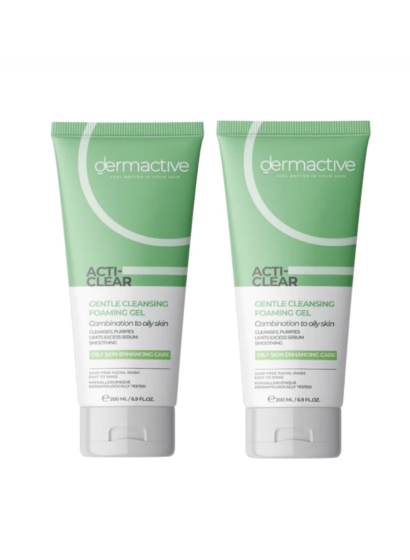 Dermactive Acti-Clear Gentle Cleansing Gel 1+1 - Image 1