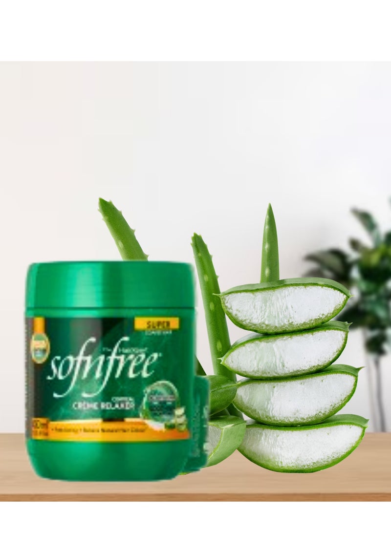 Sofn'free SOFNFREE Cortical Creme Relaxer Aloe Vera 450ml - Image 3