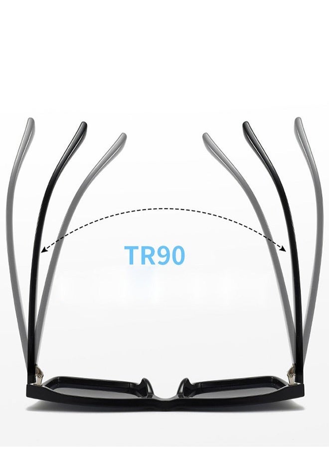 CIKJUK Polarized Sunglasses for Men Women HD UV400 Protection Sun Glasses Stylish Design Men's Women's Sunglass Square Mens Shades Fashion Man Eyewear Black - Image 5