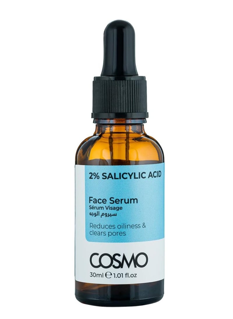 COSMO Cosmo 2 % Salicylic Acid Reduces Oiliness Clear Pores Face Serum 30ml, For Men & Women  - Image 1