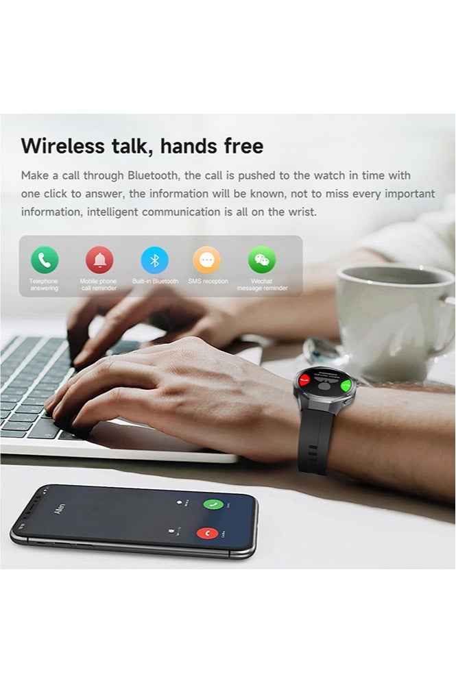 RollsTimi  Smart Watch for Men Women- Bluetooth Call, Fitness Sleep Tracker Watch with Sports Modes, Smartwatch Compatible for Android iPhone iOS,Black - Image 4