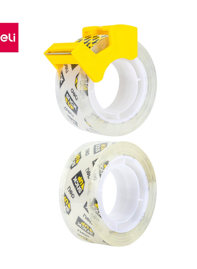 DELI OFFICE TAPE 18MMX18.3M W/DISPENSER (2 PCS PER BLISTER) EA30701 - Image 4