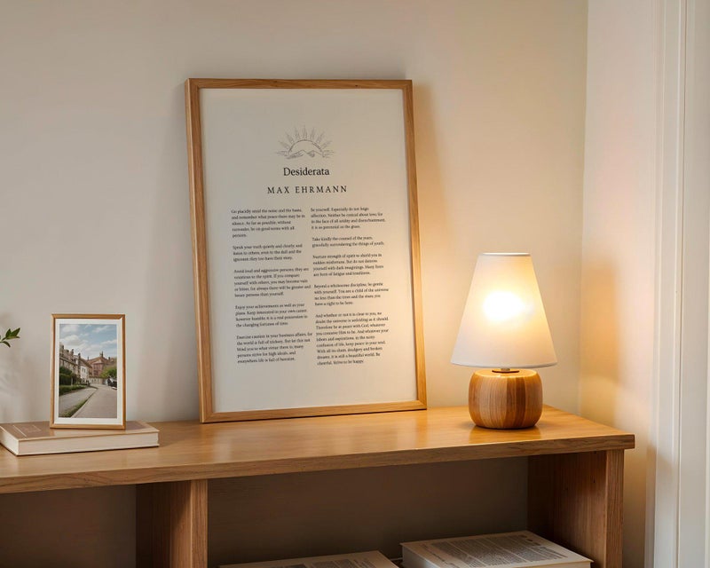 TNESSENTIAL Desiderata Poem Print - Max Ehrmann Poem - Desiderata Poster Wall Art - Literary Wall Art - Poetry Poster - Inspirational Quote Print - Image 4