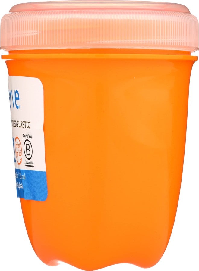 Preserve 631740510179 Food Storage Container-Round-Mini-Orange-8 oz-1 Count - Image 5
