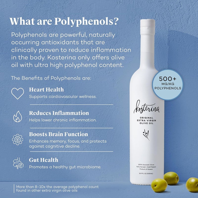 Kosterina Original Extra Virgin Olive Oil - 17 oz - Image 4