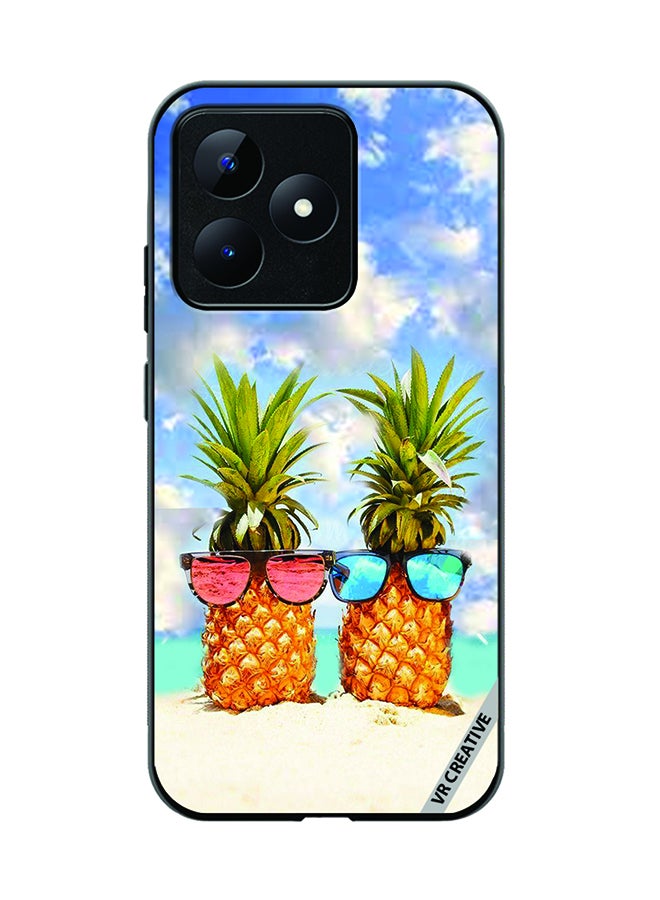 VR CREATIVE Protective Case Cover For Realme C53 Pineapple Design Multicolour - Image 1