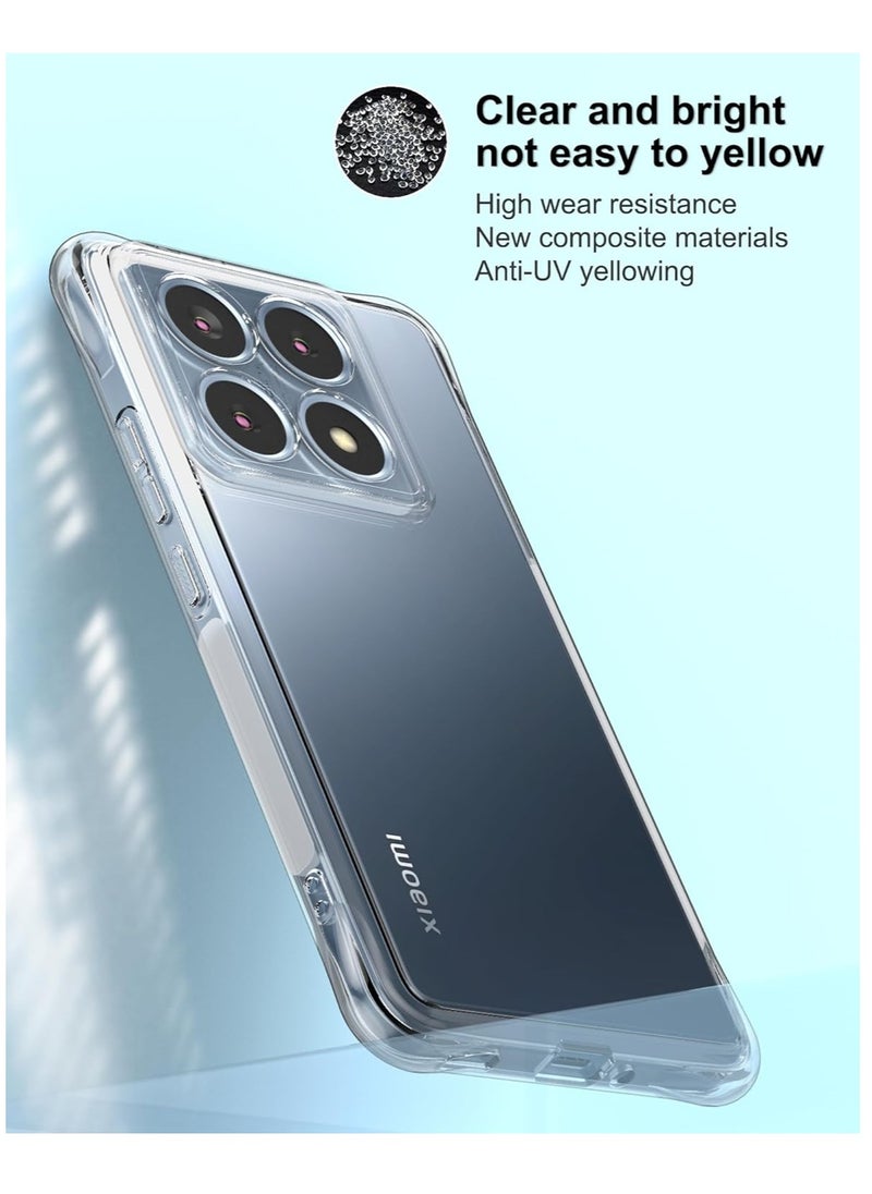 Houmt Xiaomi 14T Pro Case Cover Slim Fit Scratch-Resistant Silicone Case Reinforced Corners Protective Cover for Xiaomi 14T Pro  - Image 2