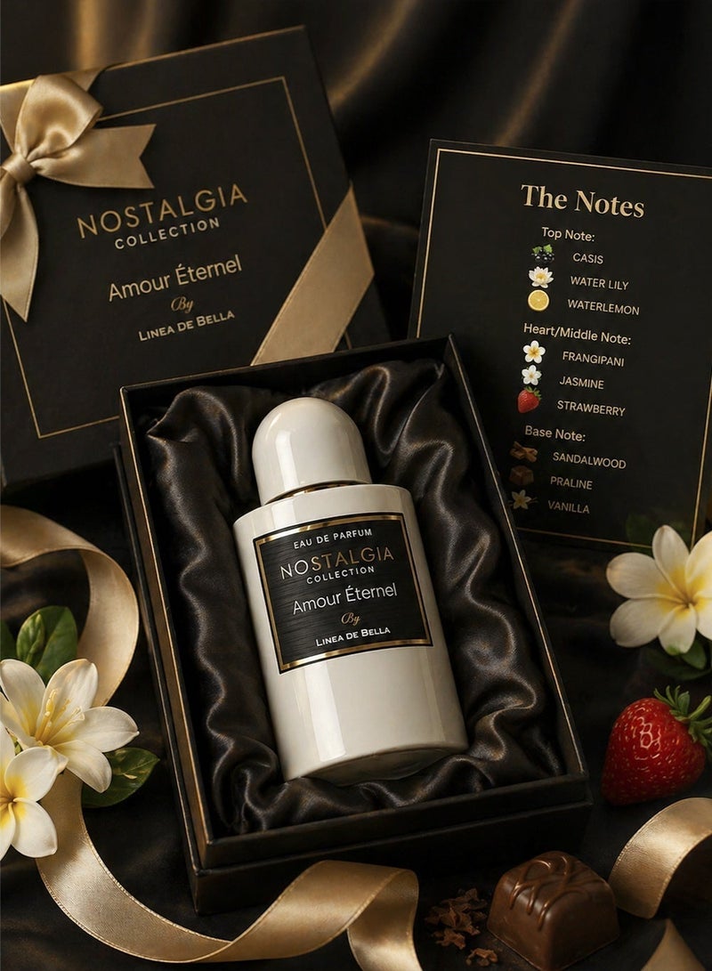 Linea De Bella Nostalgia Amour Eternel Eau De Parfum 100ml for Women | Long-Lasting Floral & Romantic Luxury Perfume - Image 4