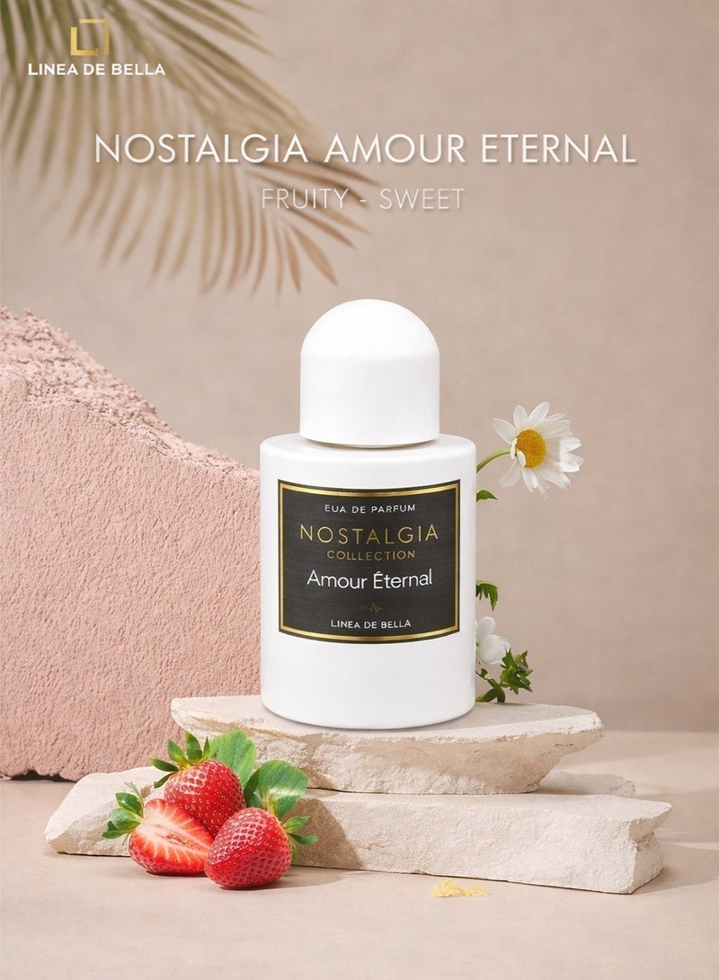 Linea De Bella Nostalgia Amour Eternel Eau De Parfum 100ml for Women | Long-Lasting Floral & Romantic Luxury Perfume - Image 5