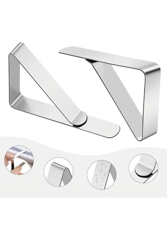 12 Pack Tablecloth Clips Stainless Steel Table Cloth Cover Clamps Table Cloth Holders Ideal for Restaurant Picnics Marquees Weddings Graduation Party - Image 4